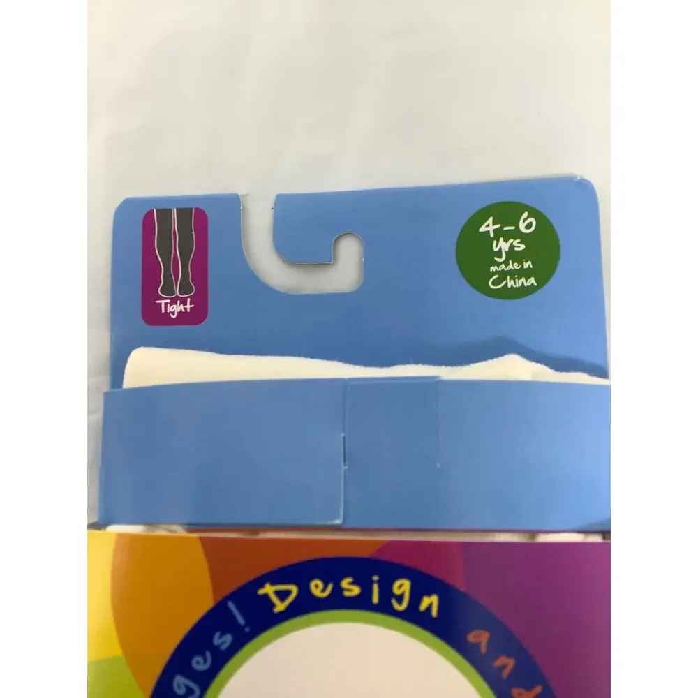 Jefferies Socks Girls 4-6Yrs Ivory Pima Cotton Uniform Pantyhose Tights G34-2